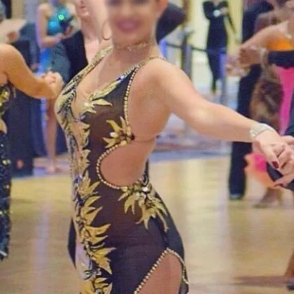 Ballroom Latin Rhythm Dance Dress - Picture 3 of 10
